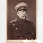 Cabinet photo portrait of Otto von Bismarck in formal attire