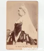Antique Cabinet Photo of Queen Victoria by A. Bassano