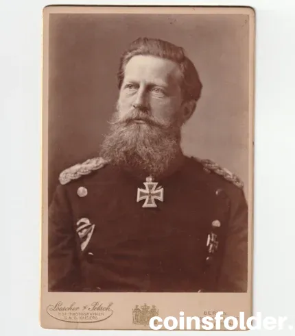 Antique photo of Kaiser Frederick III German Emperor