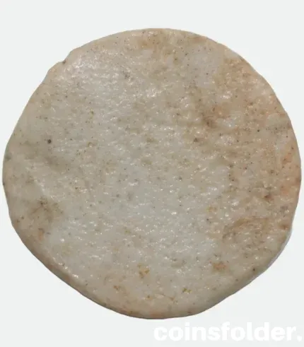 1760 Siam porcelain gambling token round with Chinese script