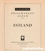 Estonia stamp collection 1918–1940 with Schaubek album pages