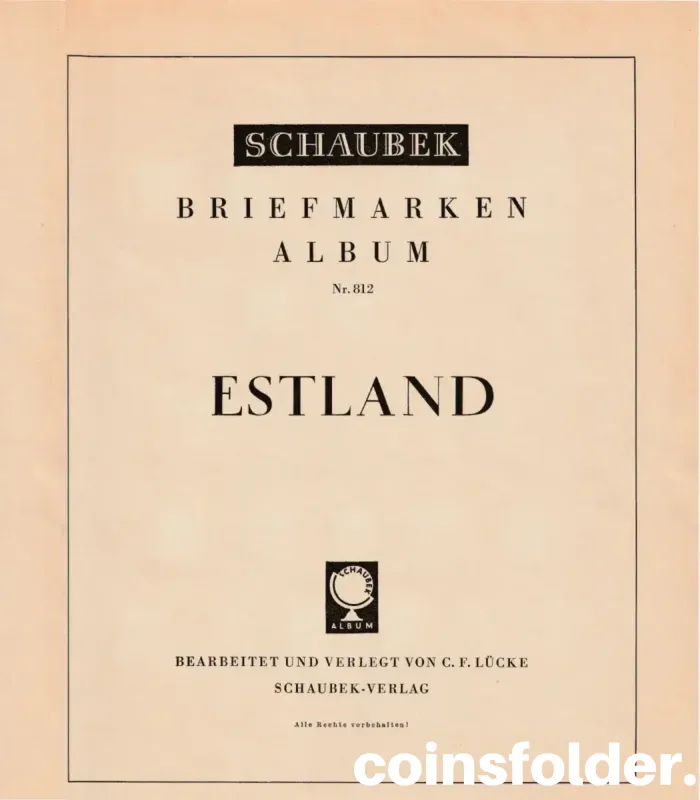 Estonia stamp collection 1918–1940 with Schaubek album pages