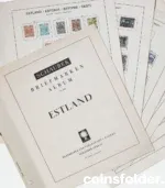 Estonia stamp collection 1918–1940 with Schaubek album pages
