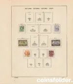 Estonia stamp collection 1918–1940 with Schaubek album pages