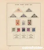 Estonia stamp collection 1918–1940 with Schaubek album pages