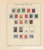 Estonia stamp collection 1918–1940 with Schaubek album pages