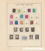 Estonia stamp collection 1918–1940 with Schaubek album pages