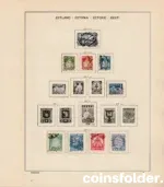 Estonia stamp collection 1918–1940 with Schaubek album pages