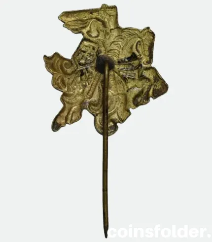Lithuania lapel pin featuring the national coat of arms Vytis