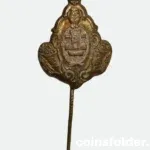 Vintage Memel Klaipėda lapel pin with city coat of arms