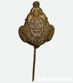 Vintage Memel Klaipėda lapel pin with city coat of arms