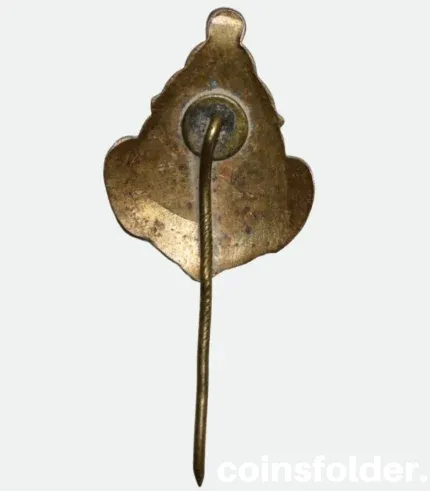 Vintage Memel Klaipėda lapel pin with city coat of arms