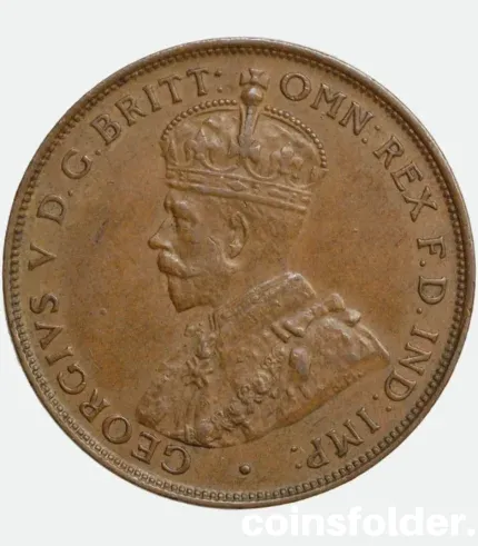 1925 Australia One Penny George V XF