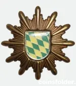 Germany Bavaria Police Cap Badge 52x52mm 16.10g