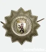 Germany Berlin Police Cap Badge with Bear Emblem