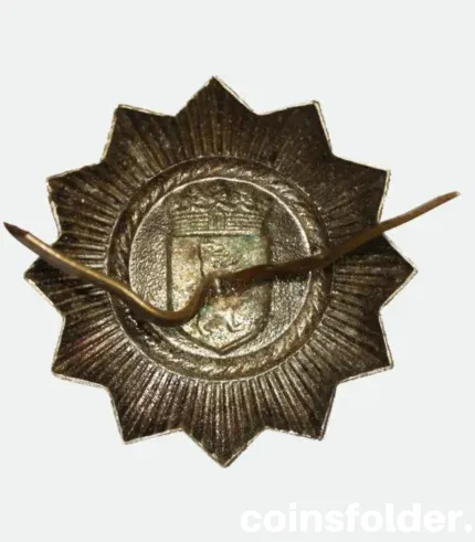 Germany Berlin Police Cap Badge with Bear Emblem