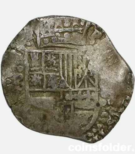 Spanish Colonial Silver 8 Reales Cob Potosi Philip IV