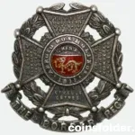 Vintage British Army Border Regiment Collar Badge