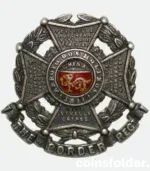 Vintage British Army Border Regiment Collar Badge