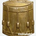 WW1 WW2 British Army Drummer’s Sleeve Brass Badge