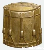 WW1 WW2 British Army Drummer’s Sleeve Brass Badge
