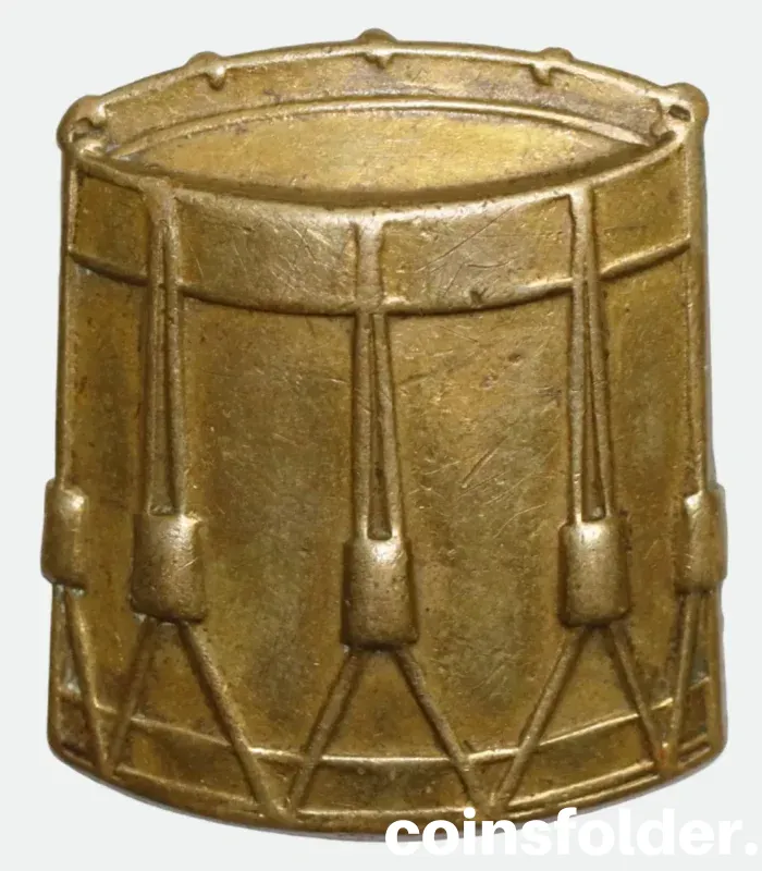 WW1 WW2 British Army Drummer’s Sleeve Brass Badge