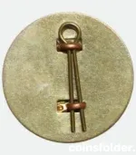 WWII British Army Tudor Crown Brass Rank Insignia Badge