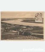 Vintage postcard River of Nemunas at Petrašiūnai Kaunas