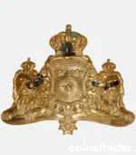 Original Swedish Helmet Pickelhaube Plate m/1879