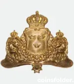 Original Swedish Helmet Pickelhaube Plate m/1879