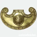 Swedish Military Infantry Shako Plate m/1831 brass front