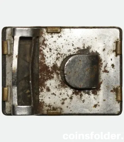 Vintage 80’s Poland belt buckle with antique car design