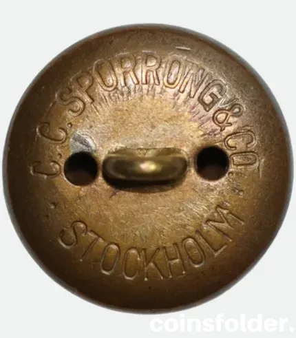 Vintage Artillery and Air Force Officer Button m/23 by C.C. Sporrong & Co