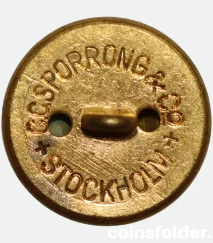 Vintage Dalarna Regiment Officer Button 24 mm m/60 by Sporrong