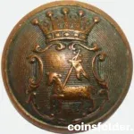 Vintage Gotland Regiment Officer Button m/23 by C.C. Sporrong & Co