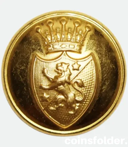 Vintage Skaraborgs Regiment Officer Button 23 mm m/60 by Sporrong