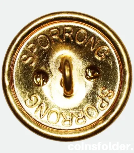 Vintage Skaraborgs Regiment Officer Button 23 mm m/60 by Sporrong