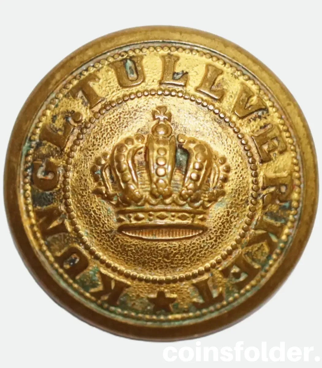 Swedish Customs Officer Button 24 mm C.C. Sporrong & Co Vintage Swedish Customs Officers Button 24 mm by C.C. Sporrong & Co