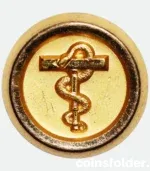 Vintage Swedish Defence Dentists Officer Button 22 mm by C.C. Sporrong & Co