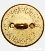 Vintage Swedish Defence Dentists Officer Button 22 mm by C.C. Sporrong & Co