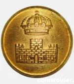 Vintage Swedish Prison Service Officers Button 24 mm by C.C. Sporrong & Co