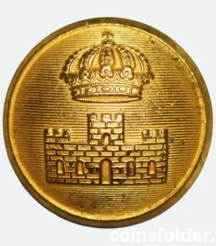 Vintage Swedish Prison Service Officers Button 24 mm by C.C. Sporrong & Co