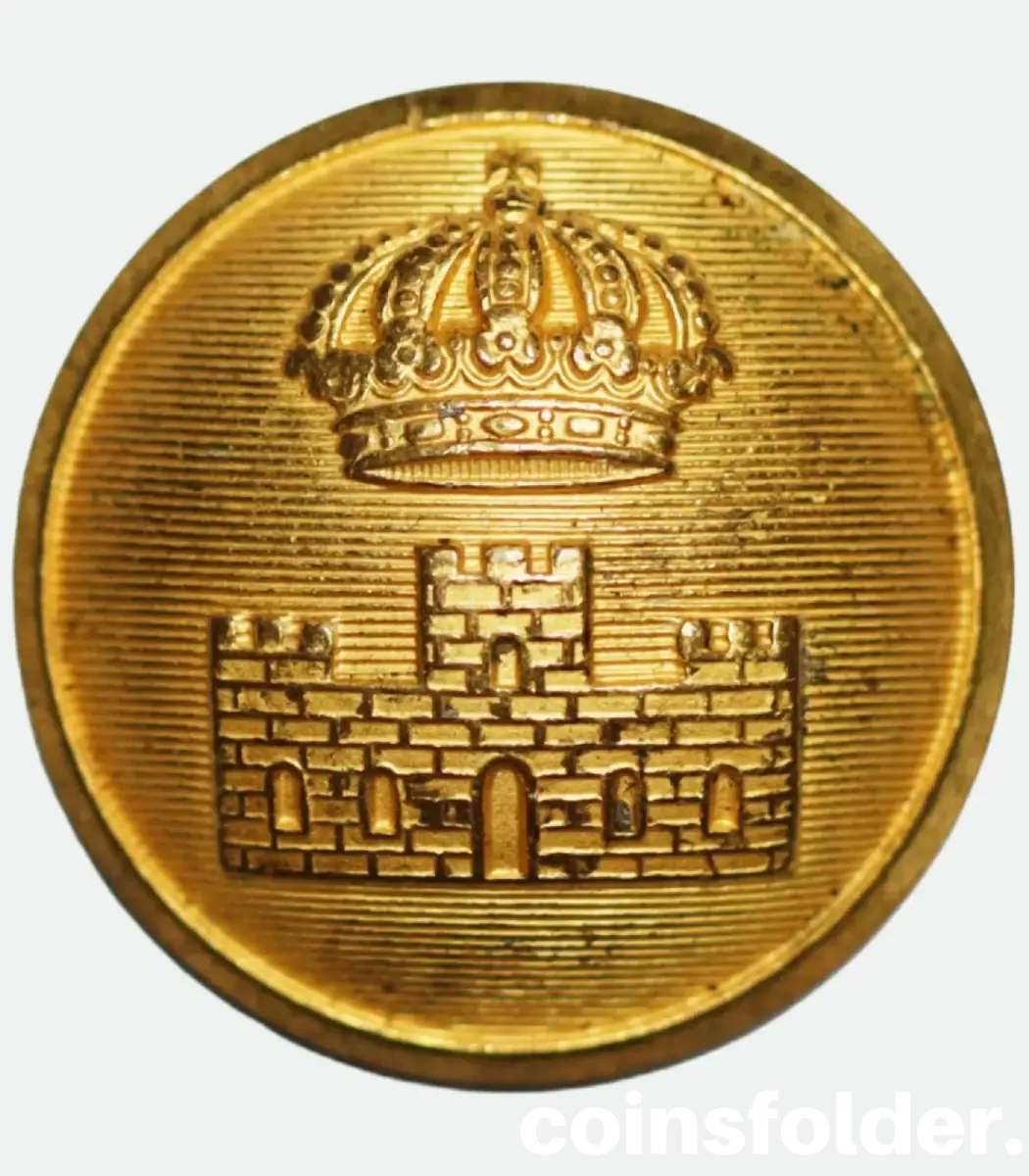 Swedish Prison Service Officers Button 24 mm C.C. Sporrong & Co Vintage Swedish Prison Service Officers Button 24 mm by C.C. Sporrong & Co