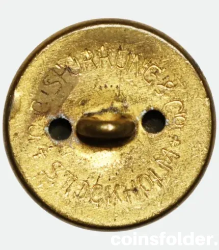Vintage Swedish Prison Service Officers Button 24 mm by C.C. Sporrong & Co