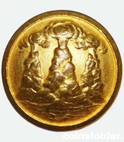 Vintage Västmanland Regiment Officer Button 24 mm by C.C. Sporrong