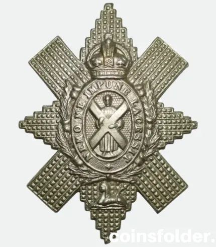 WWII Black Watch (Royal Highlanders) original cap badge
