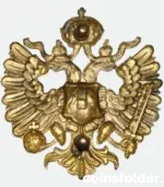 Austro-Hungarian cartridge pouch bag badge with double-headed eagle