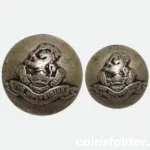 Duke of Wellington's Regiment buttons front view