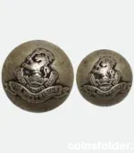 Duke of Wellington's Regiment buttons front view