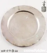 Dołęga silver plate with Polish-Lithuanian coat of arms dated 1931